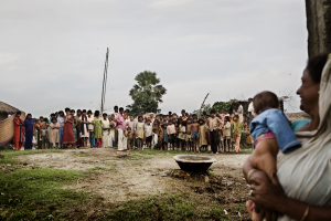 Dalit villagers cannot cross this road because of caste laws. Bihar, India. Photo: Jakob Carlsen