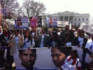 Photo from Whitehouse protest